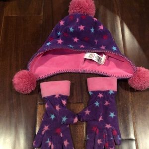 Cute Hat and Gloves Set